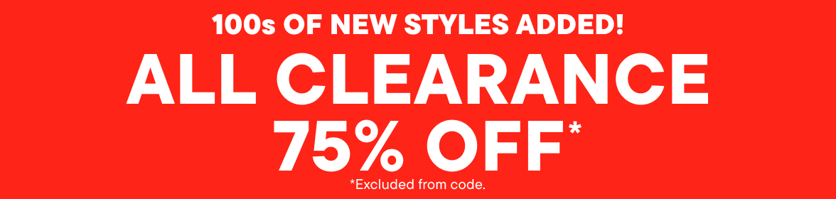 75% Off All Clearance