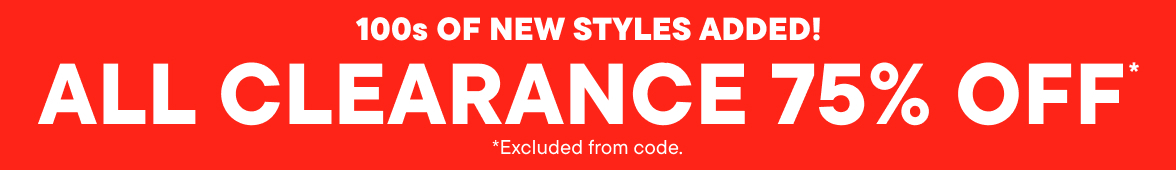 75% Off Clearance 