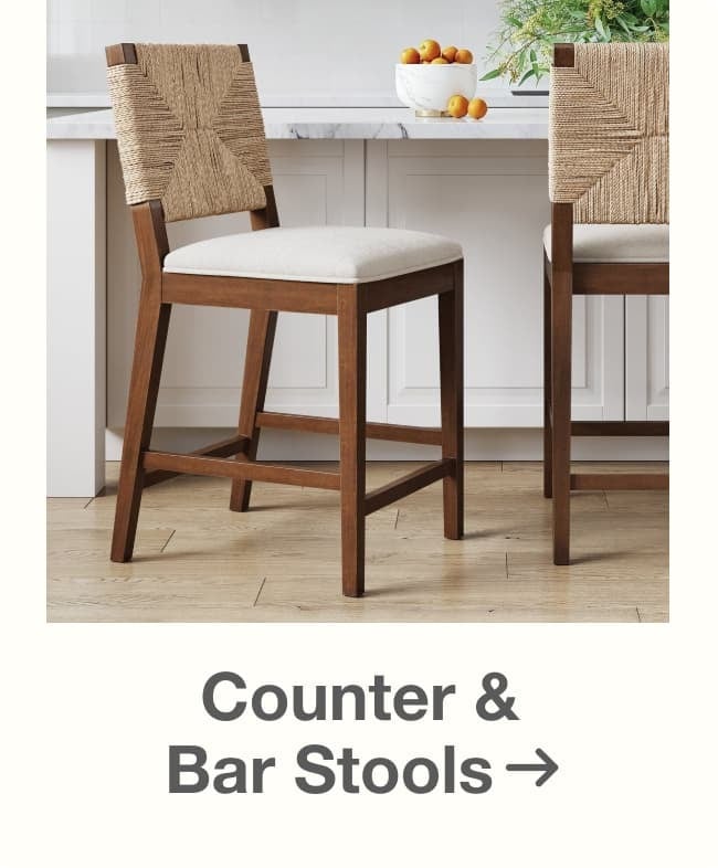 Shop Counter and Bar Stools