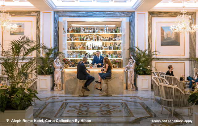 Aleph Rome Hotel, Curio Collection by Hilton

*Terms and conditions apply