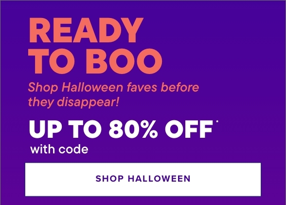 Up to 80% off Halloween with code GIMME20