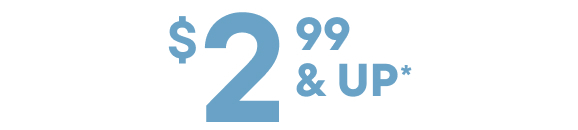$2.99 & Up Graphic Tees with code