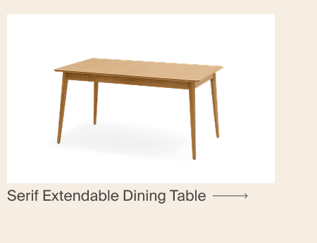 Serif Extendable Dining Table 