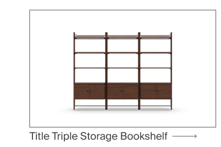 Title Triple Storage Bookshelf