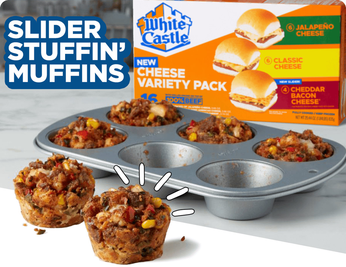 Image of the Stuffin' Muffins Recipe. Select this link to view the recipe.