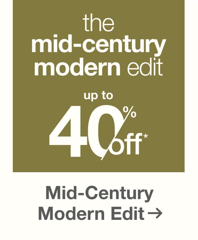 Shop the Mid-Century Modern Edit