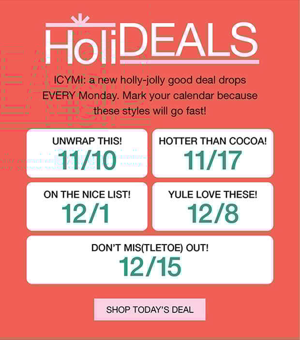 HoliDeals | Shop Today's Deal
