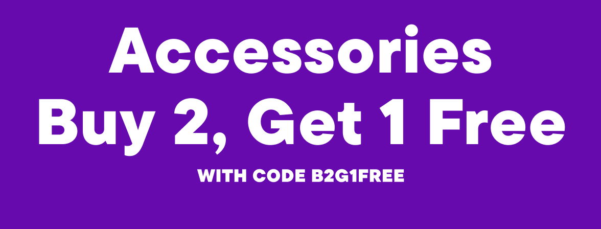 Accessories Buy 2. get 1 free with code 