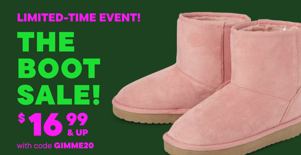 $16.99 & Up Boots with code