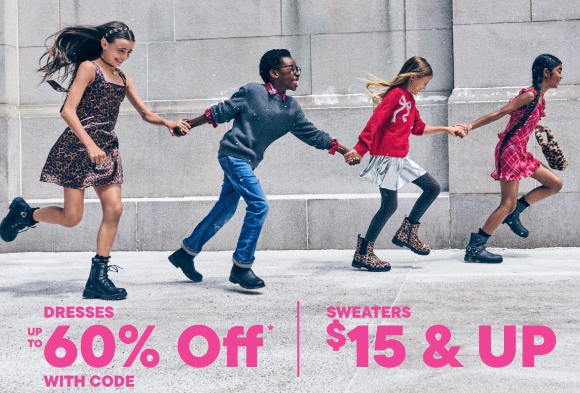 Up to 60% off Family Holiday Looks with code