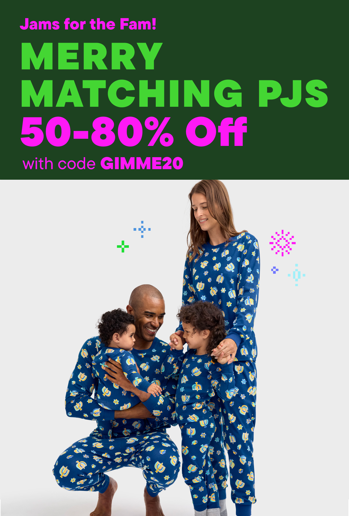 50-80% Off Matching Holiday Pajamas w/code 