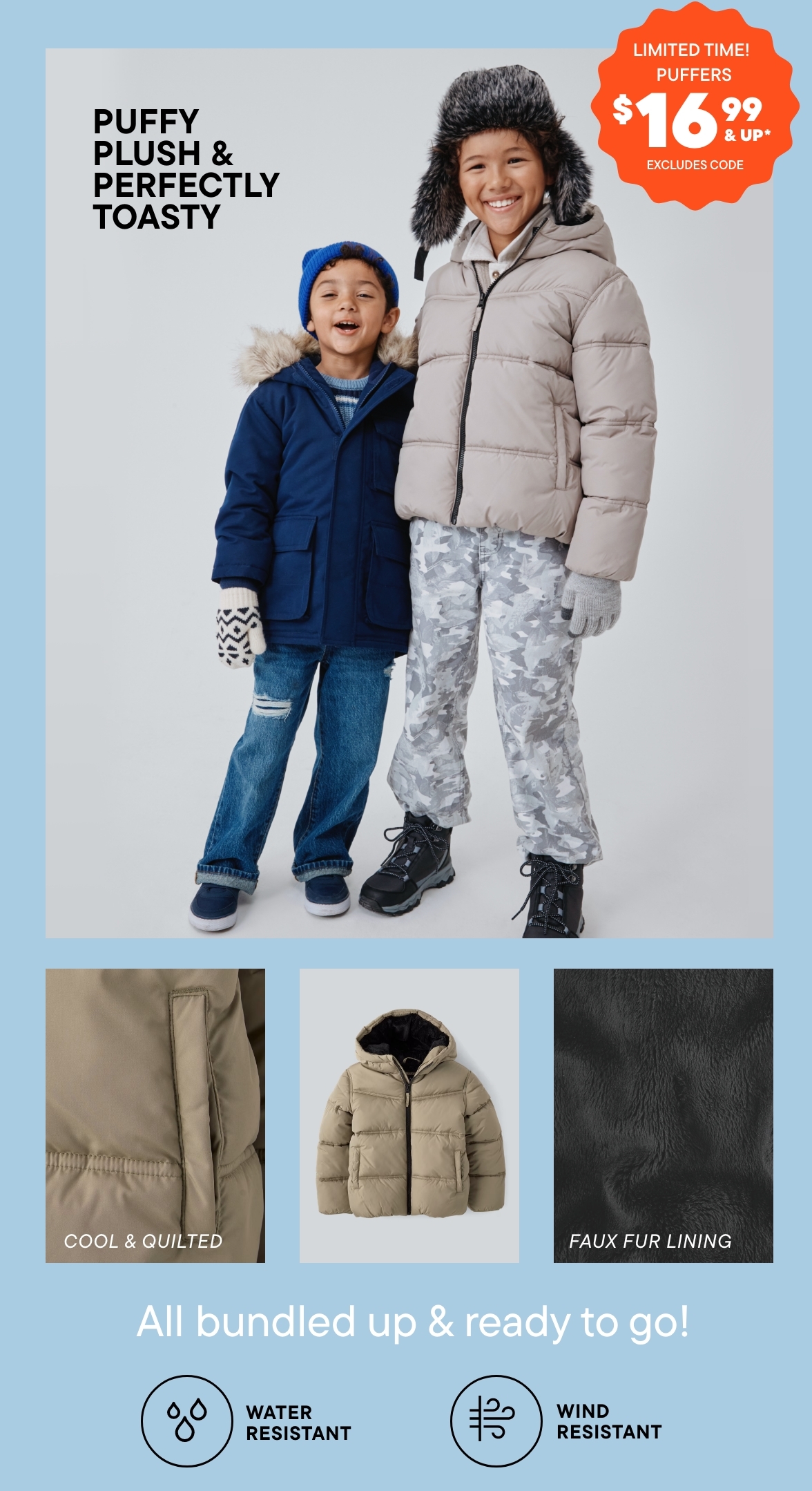 50-60% off Outerwear with code