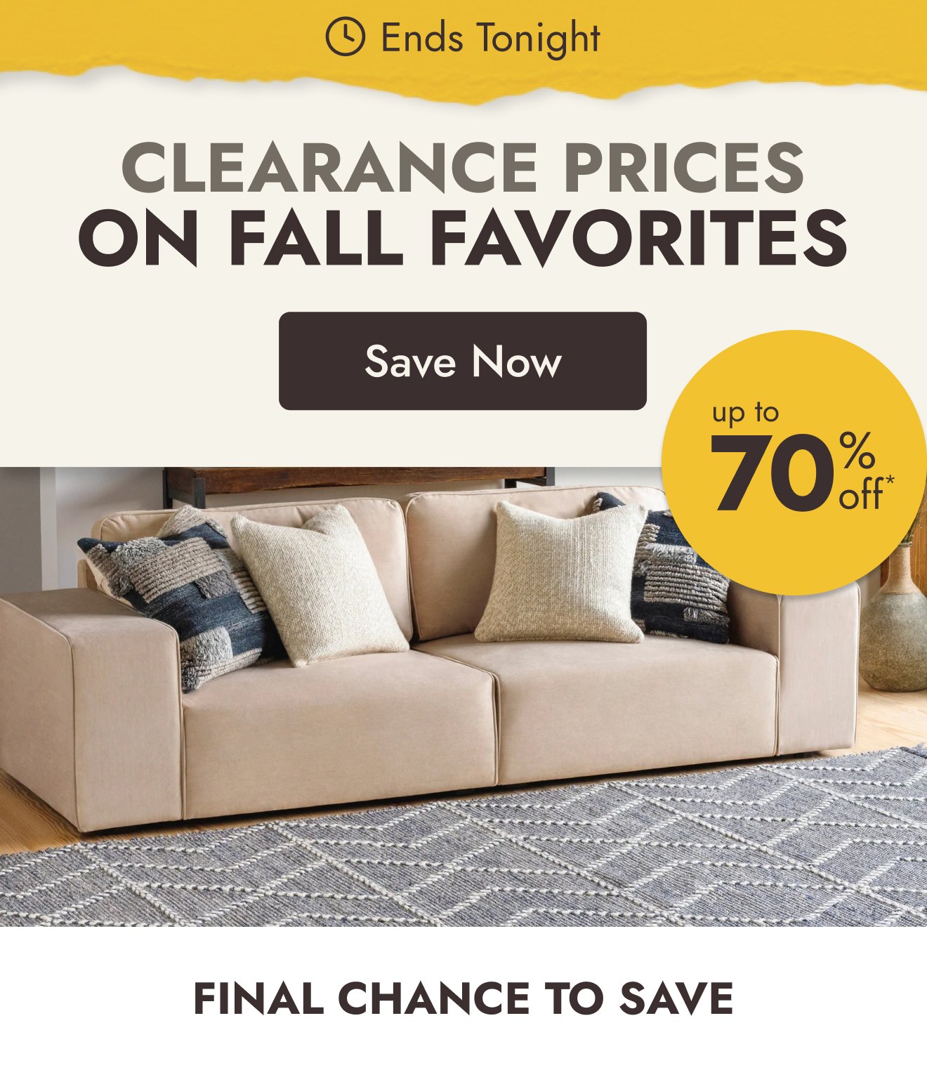 Fall Clearance!