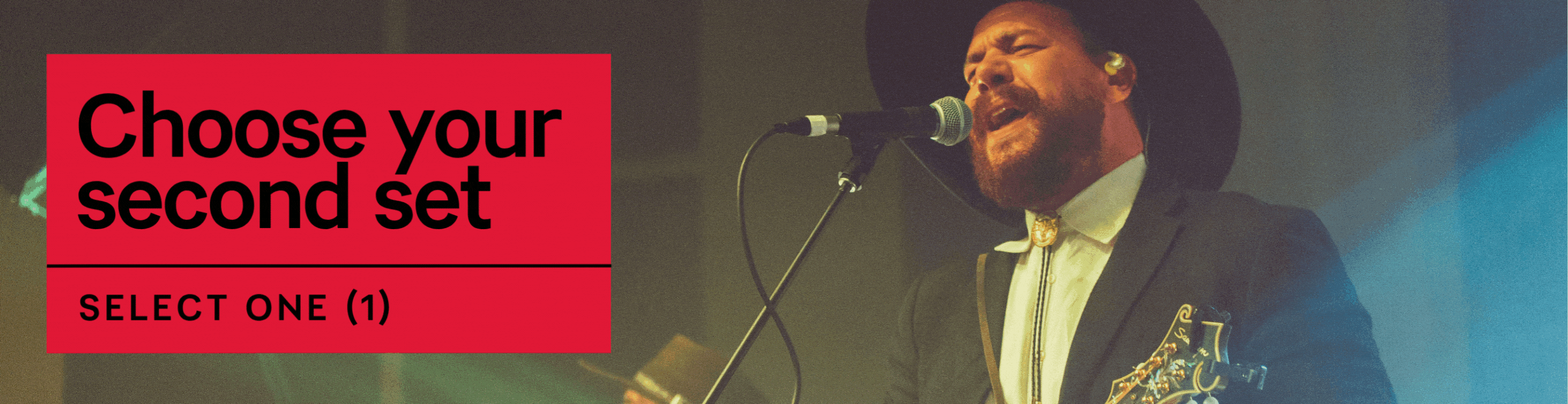 Choose your second set. Select (1)