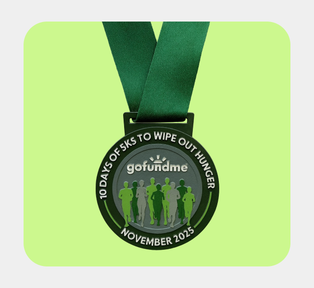 10 days of 5Ks race medal