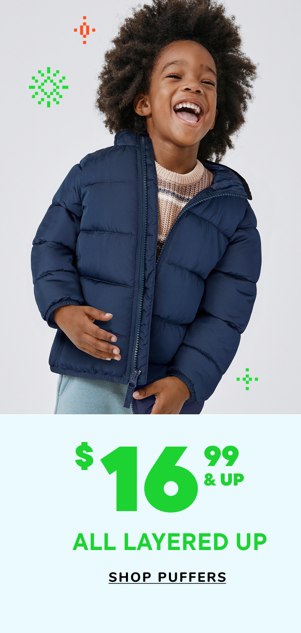 $16.99 & Up Puffer Jackets