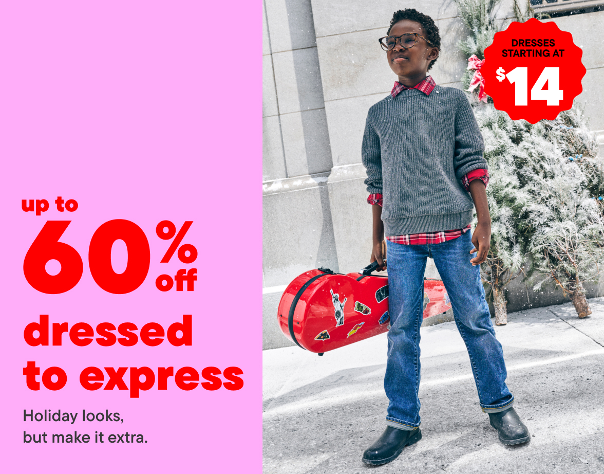 Up to 60% off Holiday Looks with code