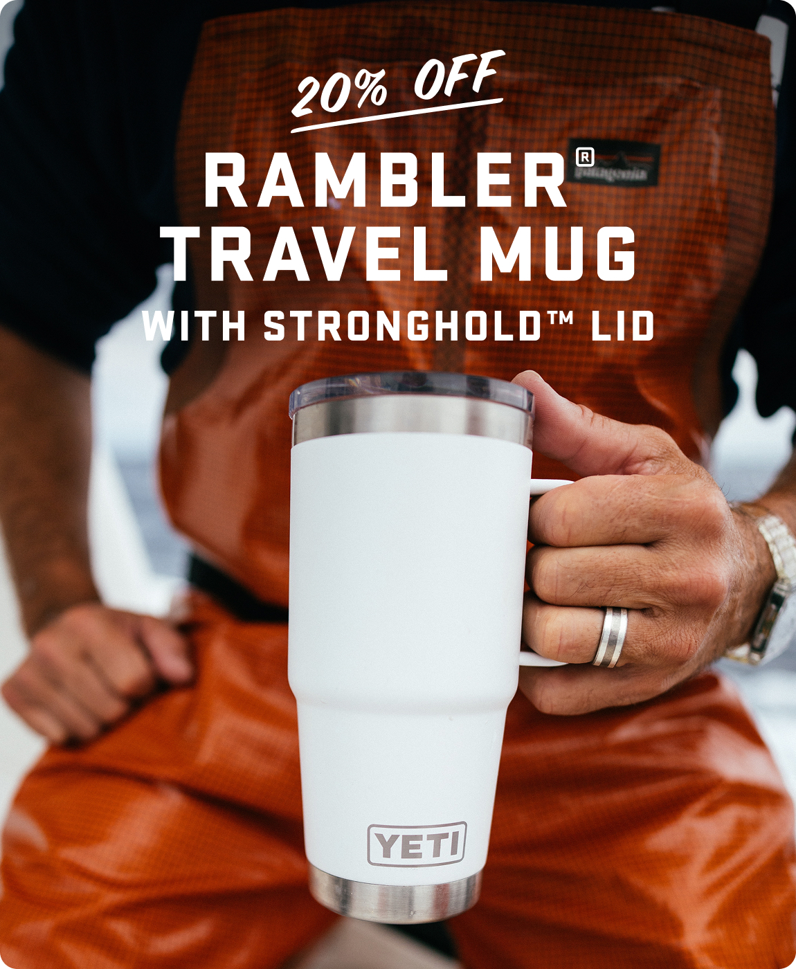 20 Off Rambler Travel Mug. With Stronghold Lid.