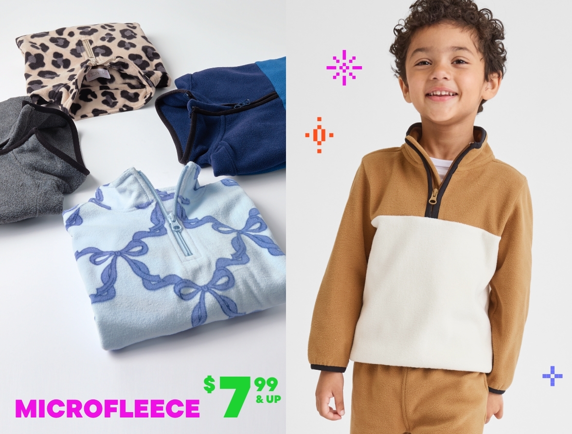 $7.99 & Up Microfleece