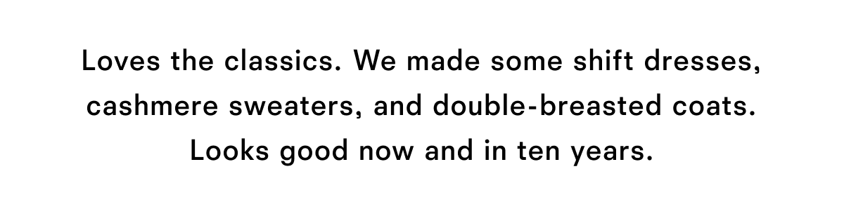 Loves the classics Loves the classics