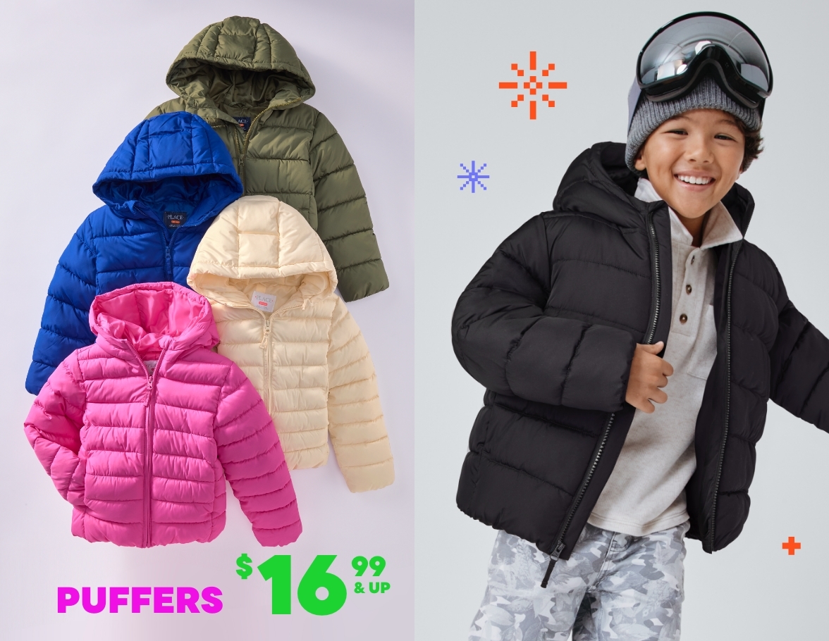 $16.99 & Up Puffer Jackets