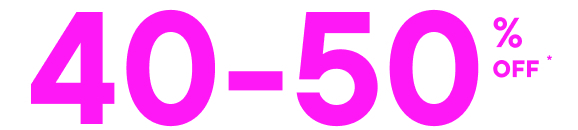 40-60% off Outerwear