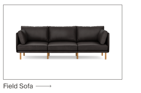Field Leather 3-Piece Sofa