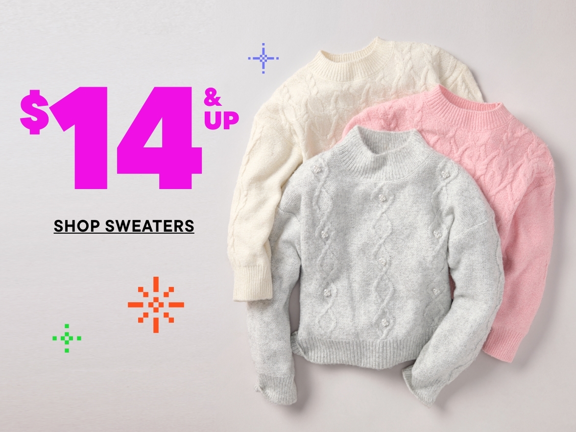 $14 & Up Sweaters