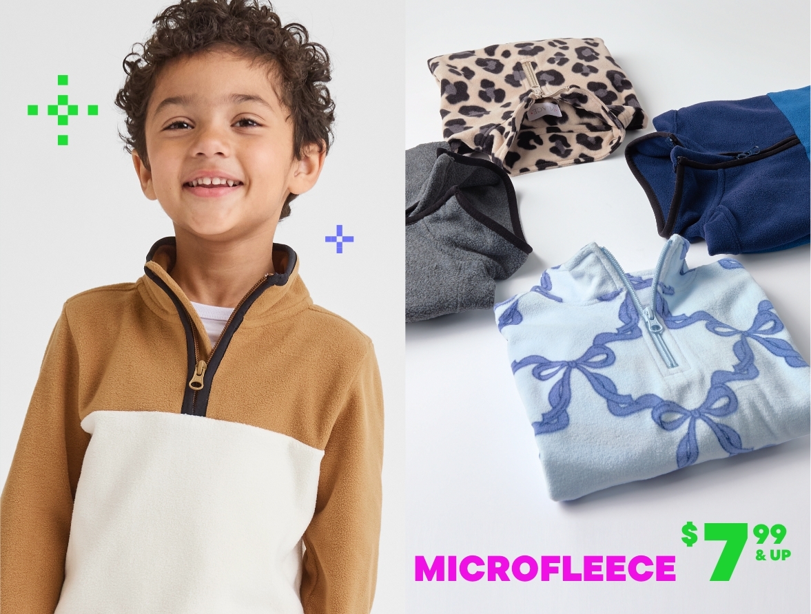 $7.99 & Up Microfleece