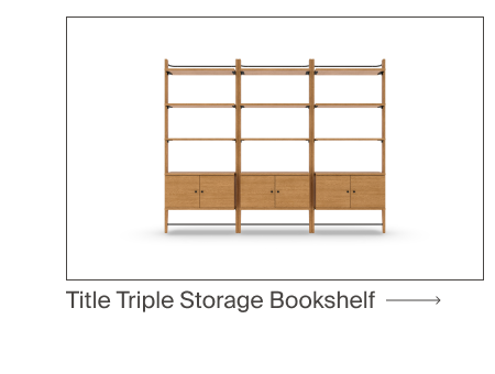 Title Triple Storage Bookshelf
