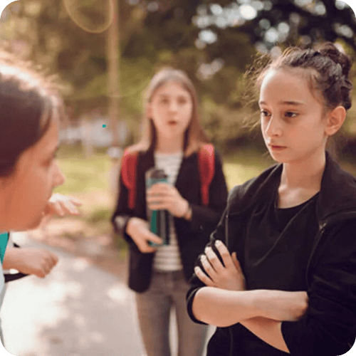 a group of friends having some drama