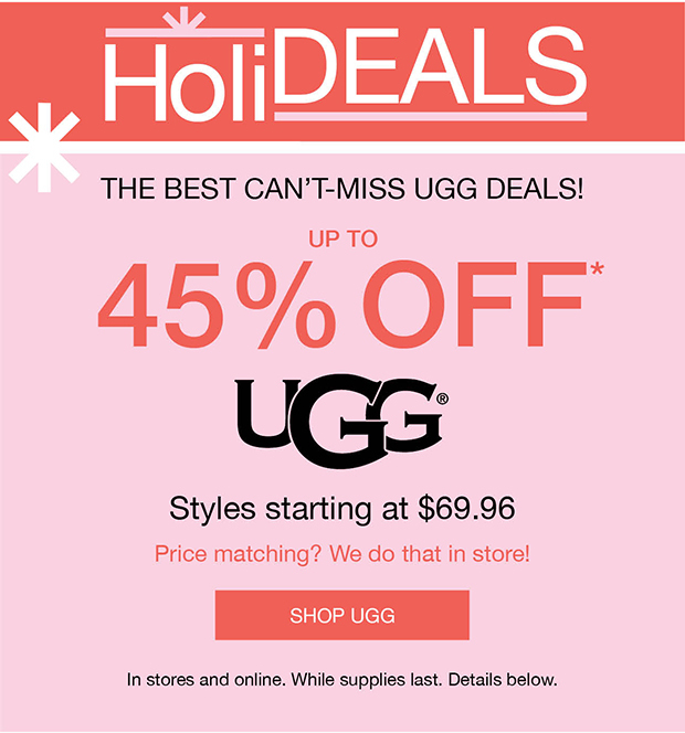 UP TO 45% OFF* UGG | SHOP UGG