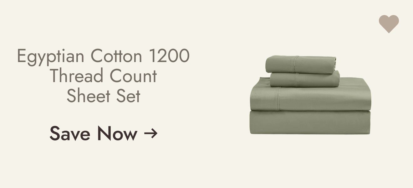 Egyptian cotton 1200 Thread Count Sheet Set