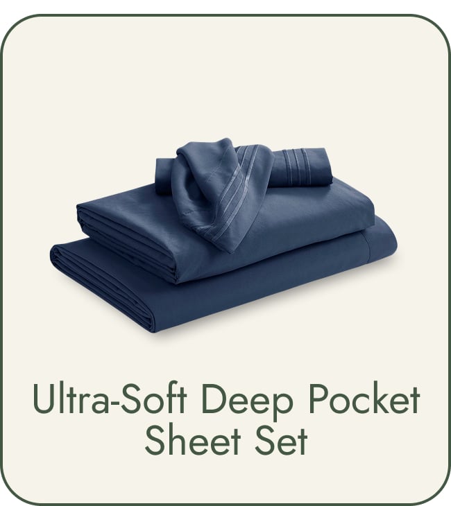 Ultra-soft Deep Pocket Bed Sheet Set