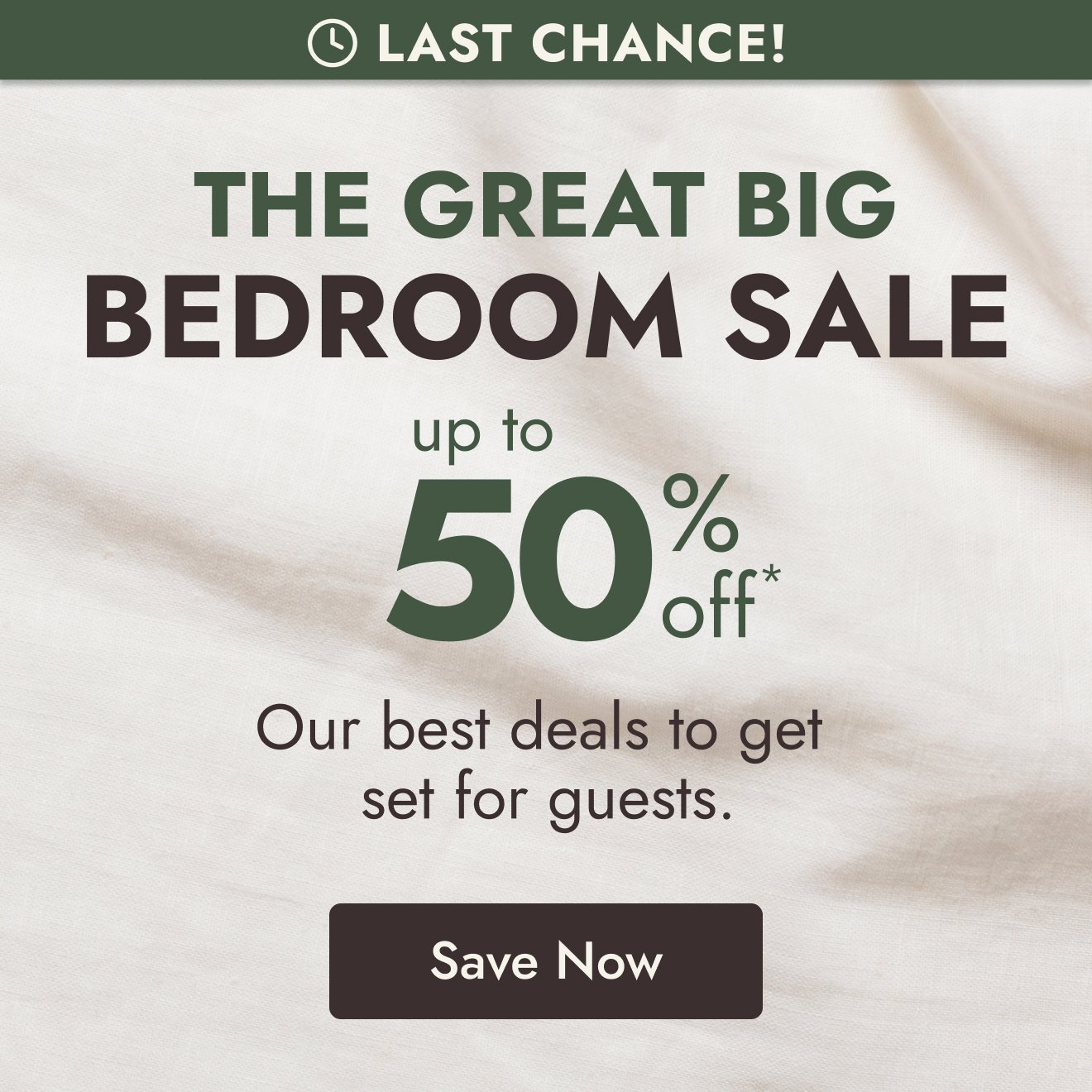The Big Bedroom Sale