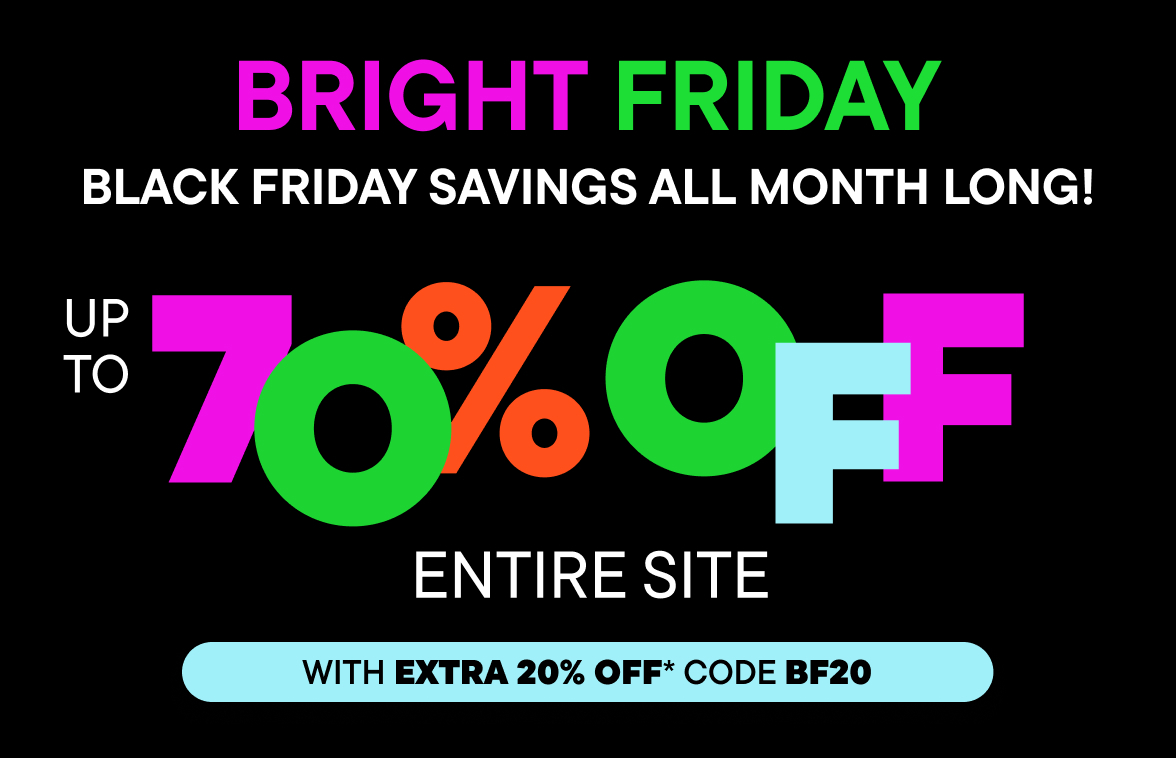 Up to 70% Off Entire Site w/code BF20