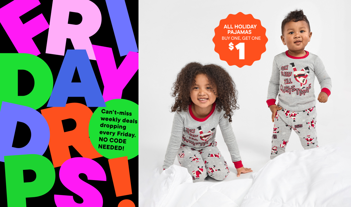 All Holiday Pajamas BOGO $1