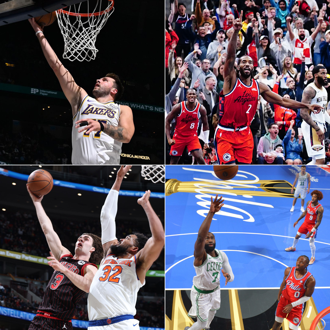 Luka Dončić, Kawhi Leonard, Jaylen Brown, Josh Giddey