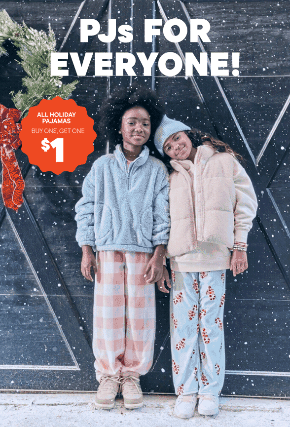  BOGO $1 Holiday Pjs 