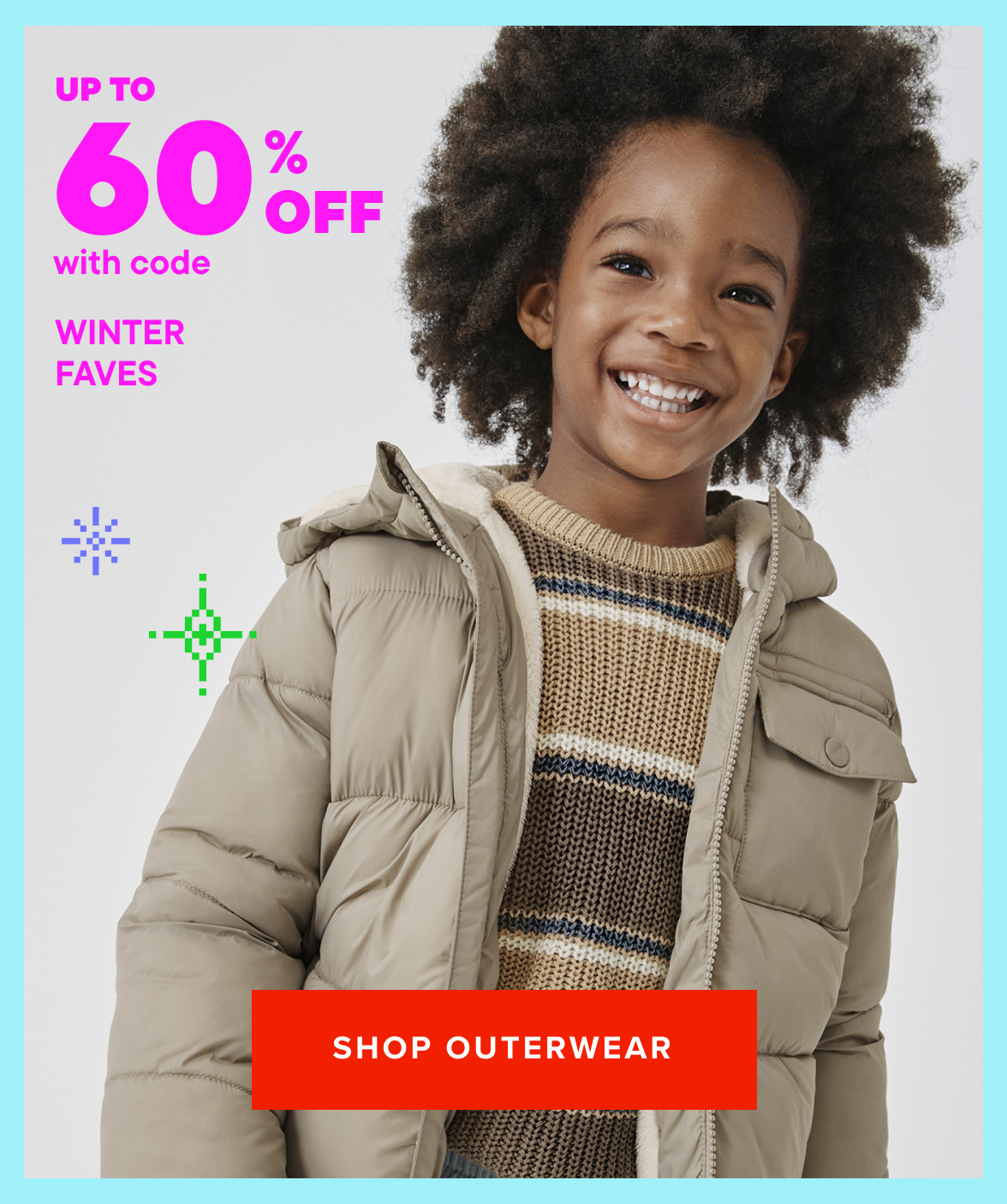 Up to 60% off Outerwear with code BF20