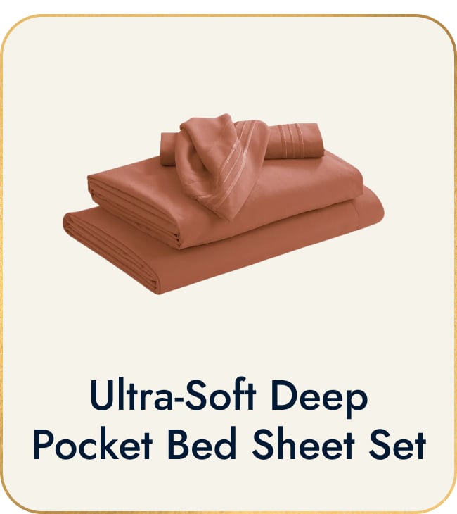 Ultra-soft Deep Pocket Bed Sheet Set