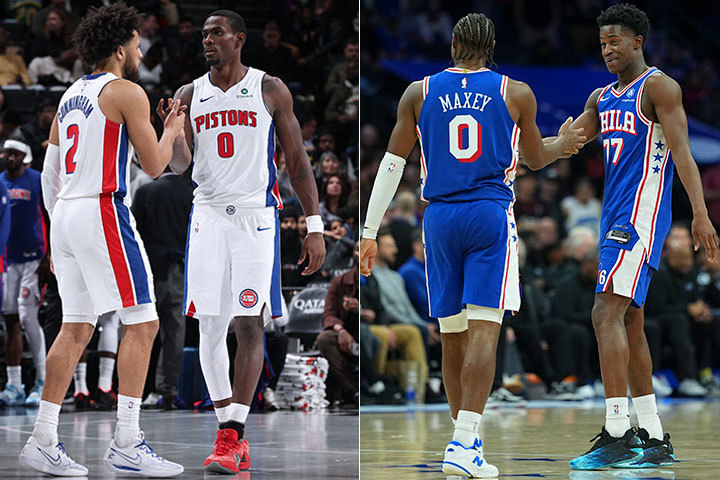 Cade Cunningham, Jalen Duren, Tyrese Maxey, VJ Edgecombe