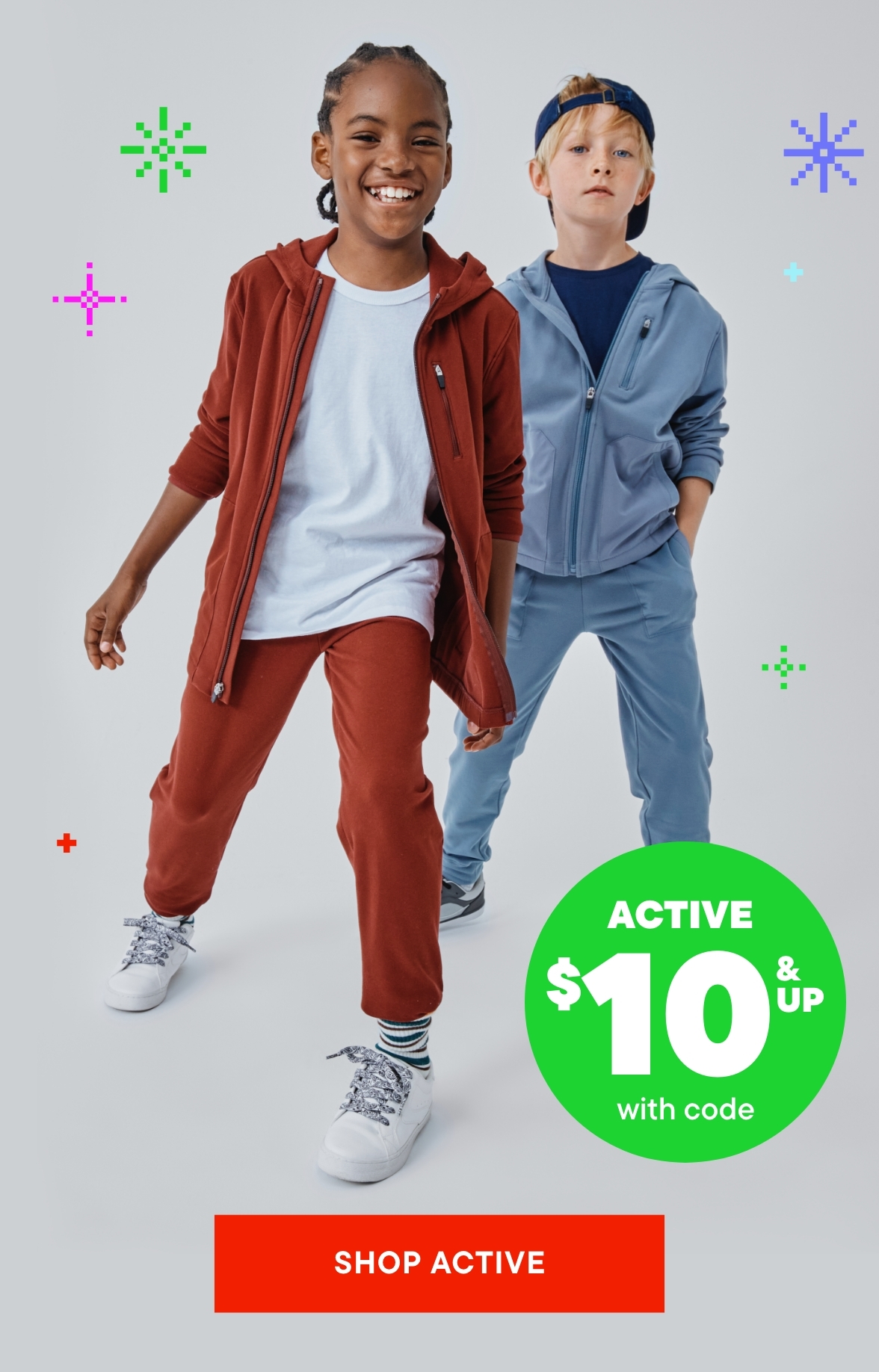 $10 & Up Active with code