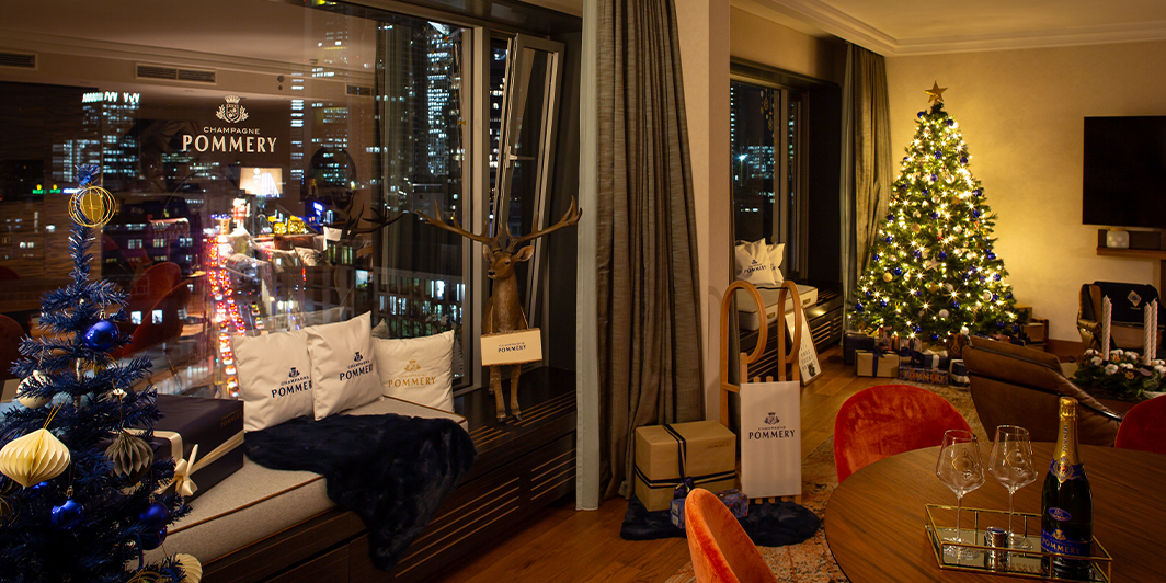 Pommery-inspired Christmas Suite at Hilton Frankfurt City Centre