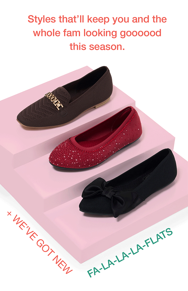 + WE’VE GOT NEW FA-LA-LA-LA-FLATS