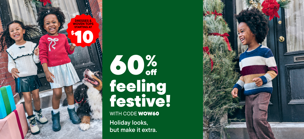 60% off Holiday Looks with code WOW60