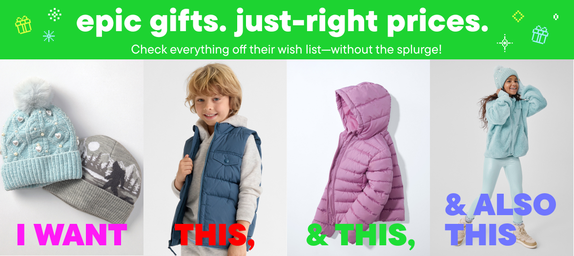epic gifts. just-right prices