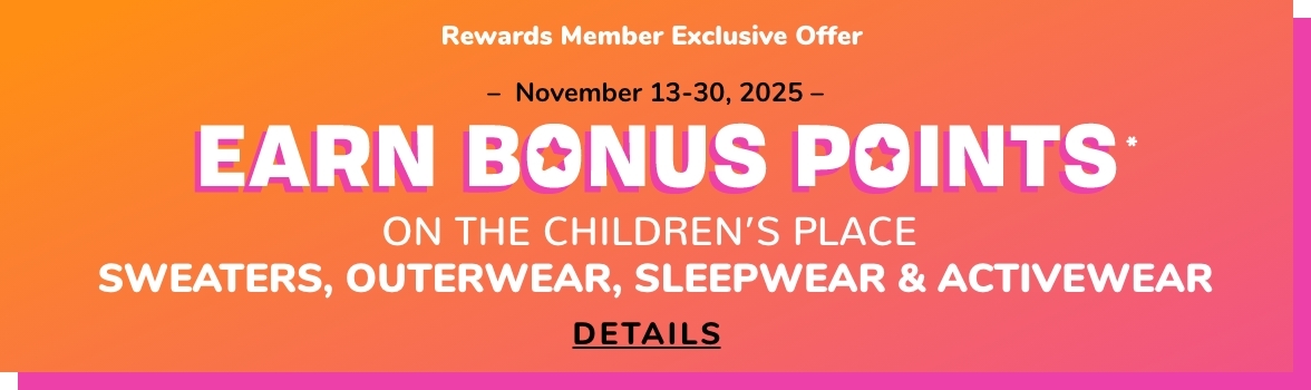 MY PLACE REWARDS BONUS POINTS EVENT