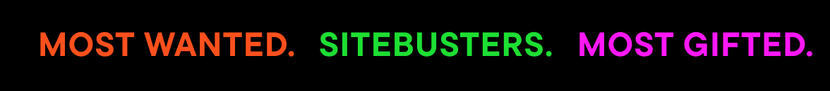 Most Wanted Sitebusters
