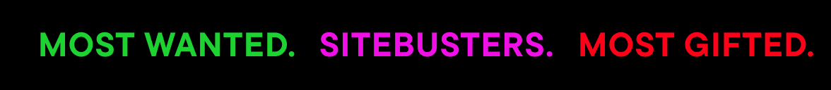 Most Wanted Sitebusters